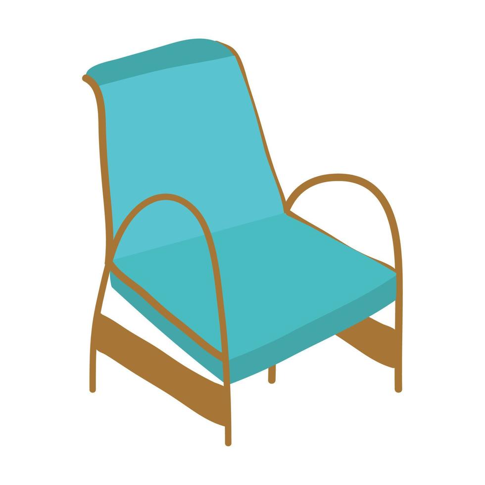 sillón muebles comodidad icono aislado vector