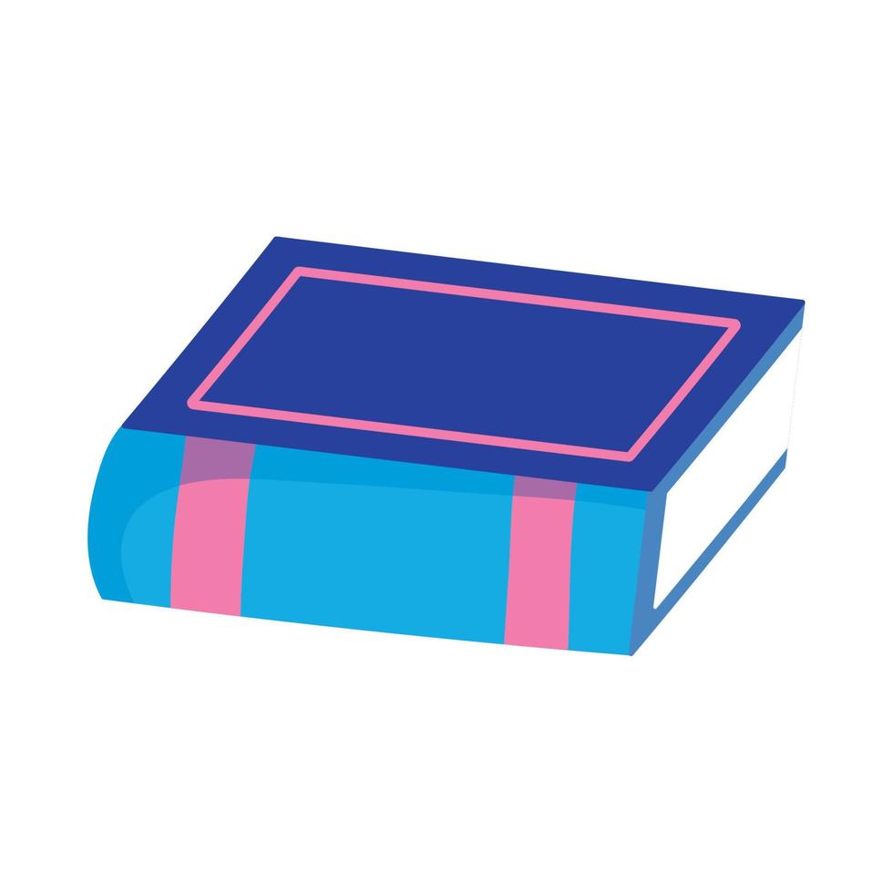 book day, hardback book literature isolated icon vector