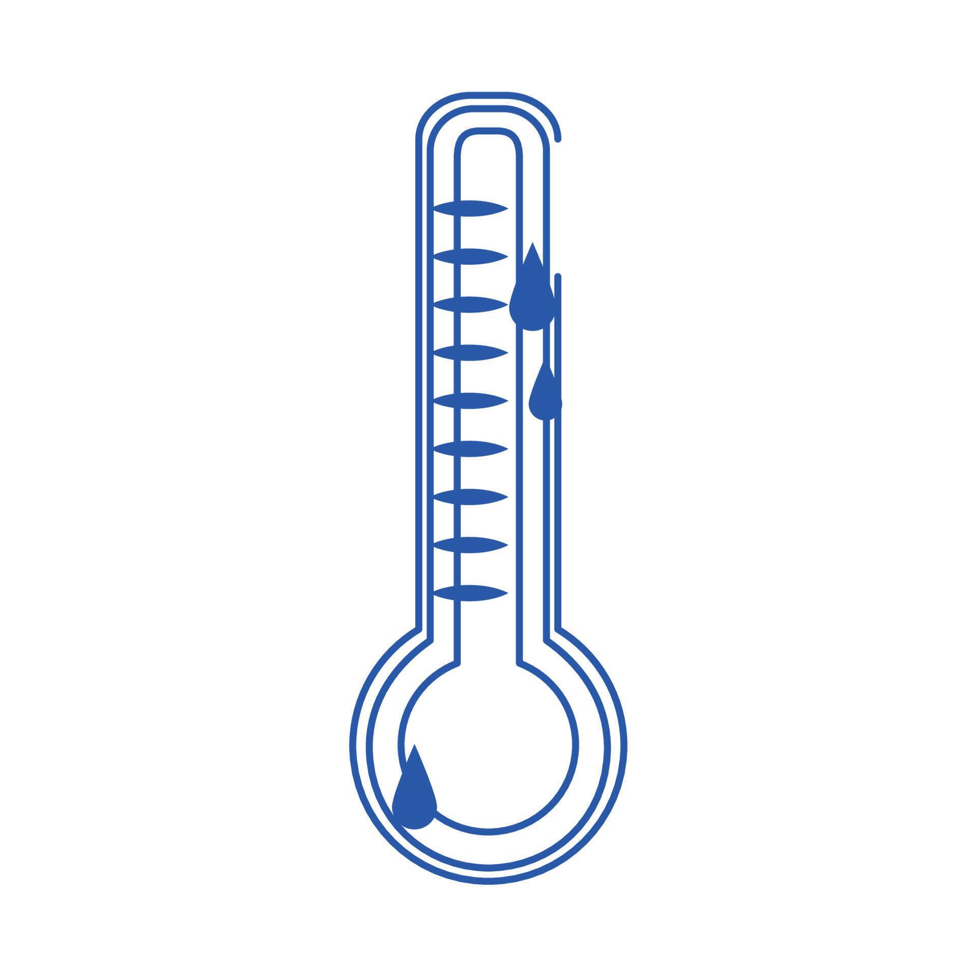 online doctor thermometer temperature testing care blue line style icon
