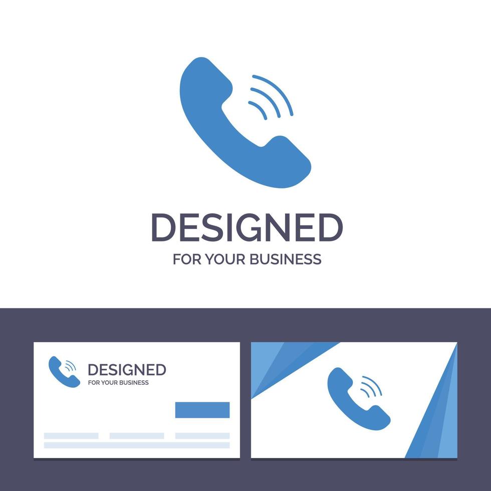 Creative Business Card and Logo template Call Communication Phone Vector Illustration