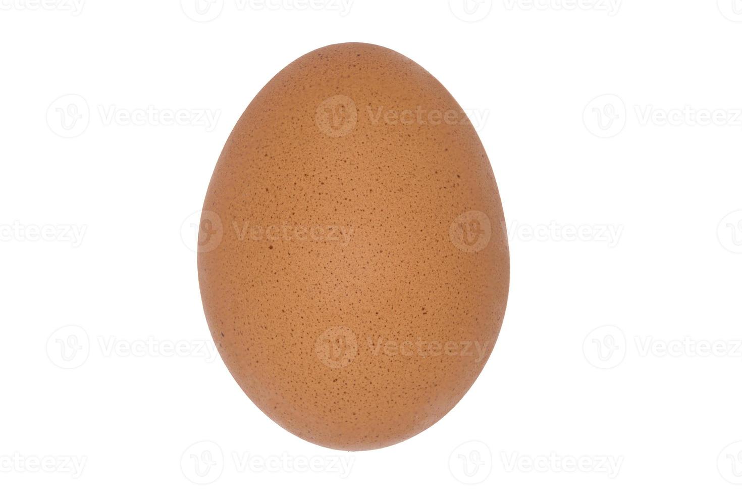 Vertical photo of whole white egg isolated on white background