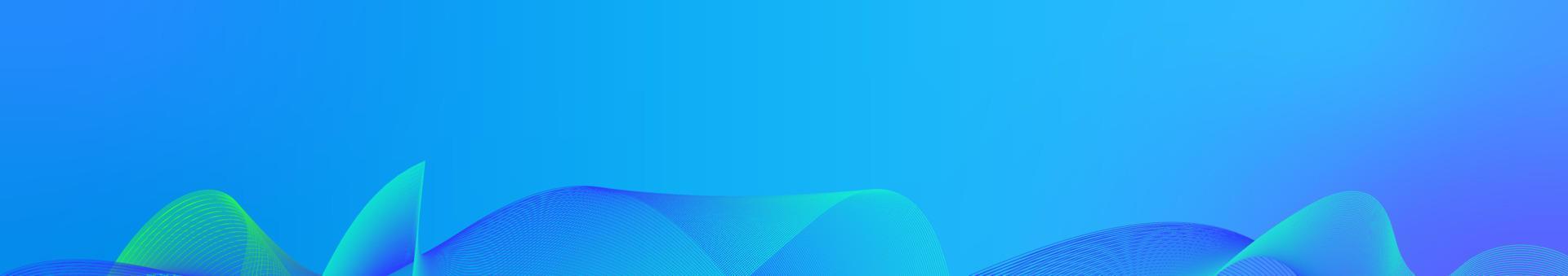 Horizontal blue abstract background. Wavy lines underneath. Vector stock illustration of an abstract background with empty space.