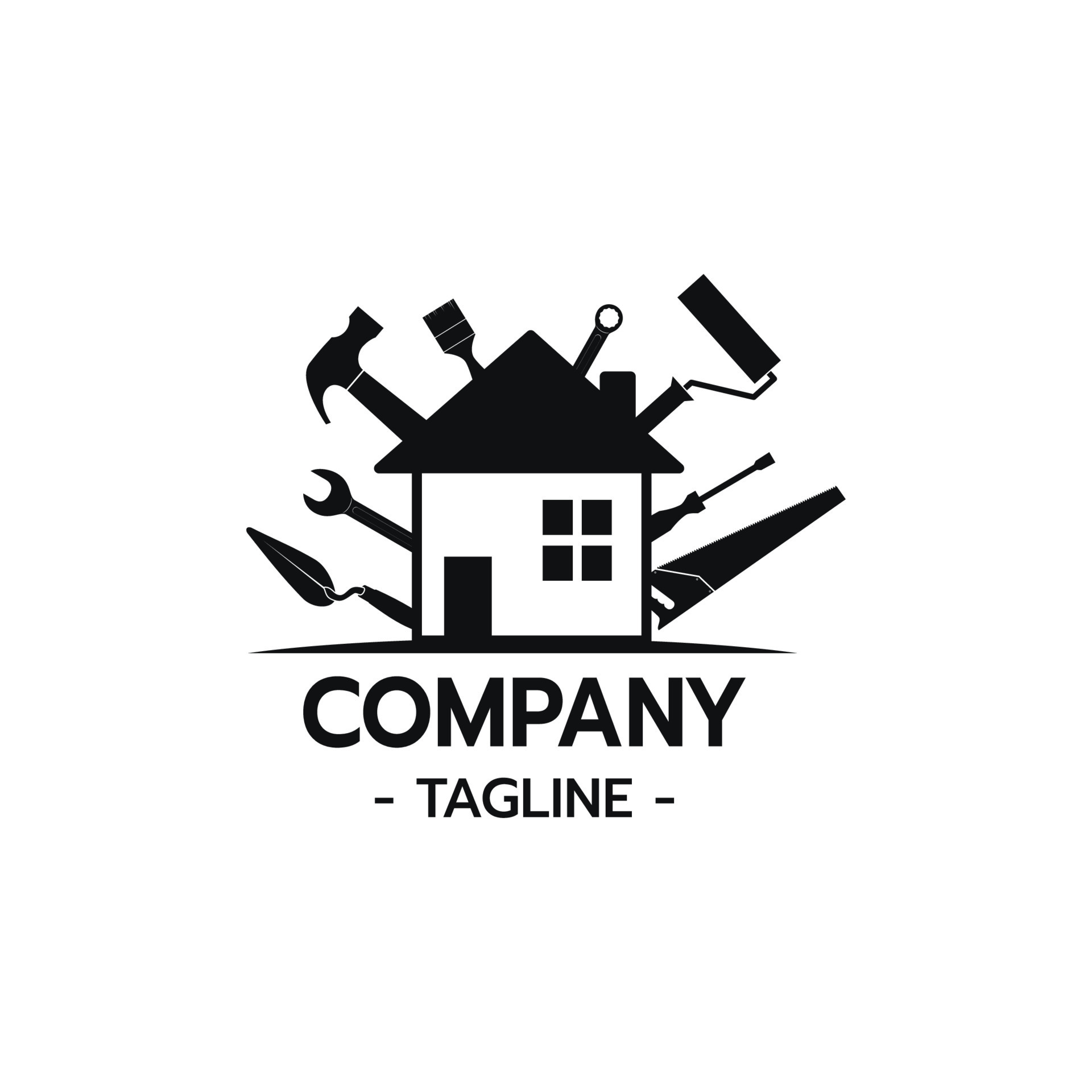 House Builder Logo Vector illustration 13435636 Vector Art at Vecteezy