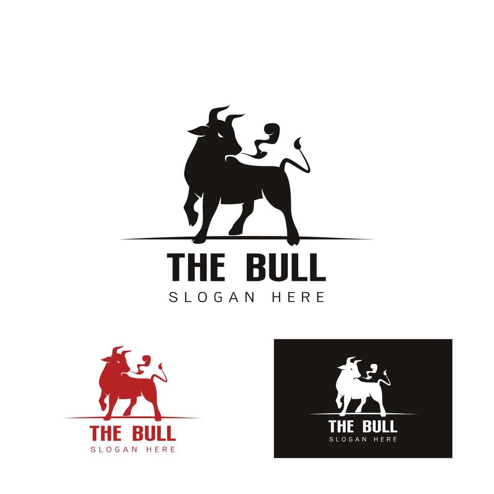 Elegant of the bull logo vector illustration
