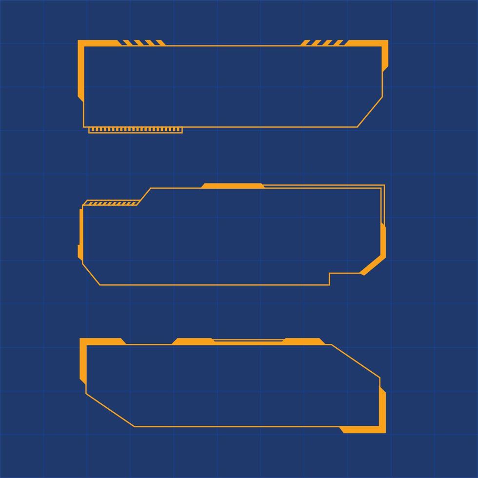 Futuristic user interface illustration vector
