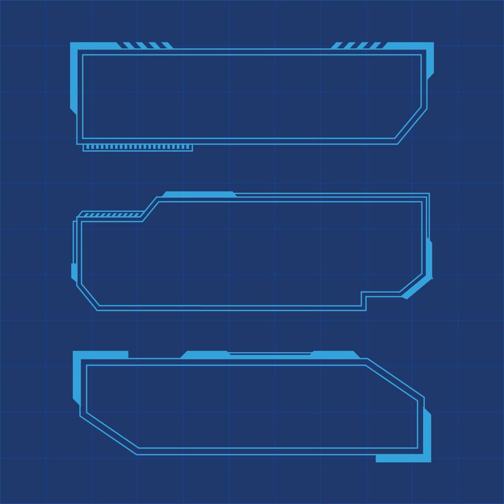 Futuristic user interface illustration vector