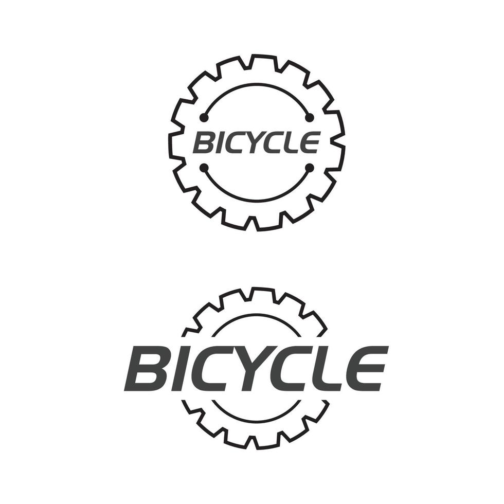 diseño de ilustración de icono de vector de bicicleta