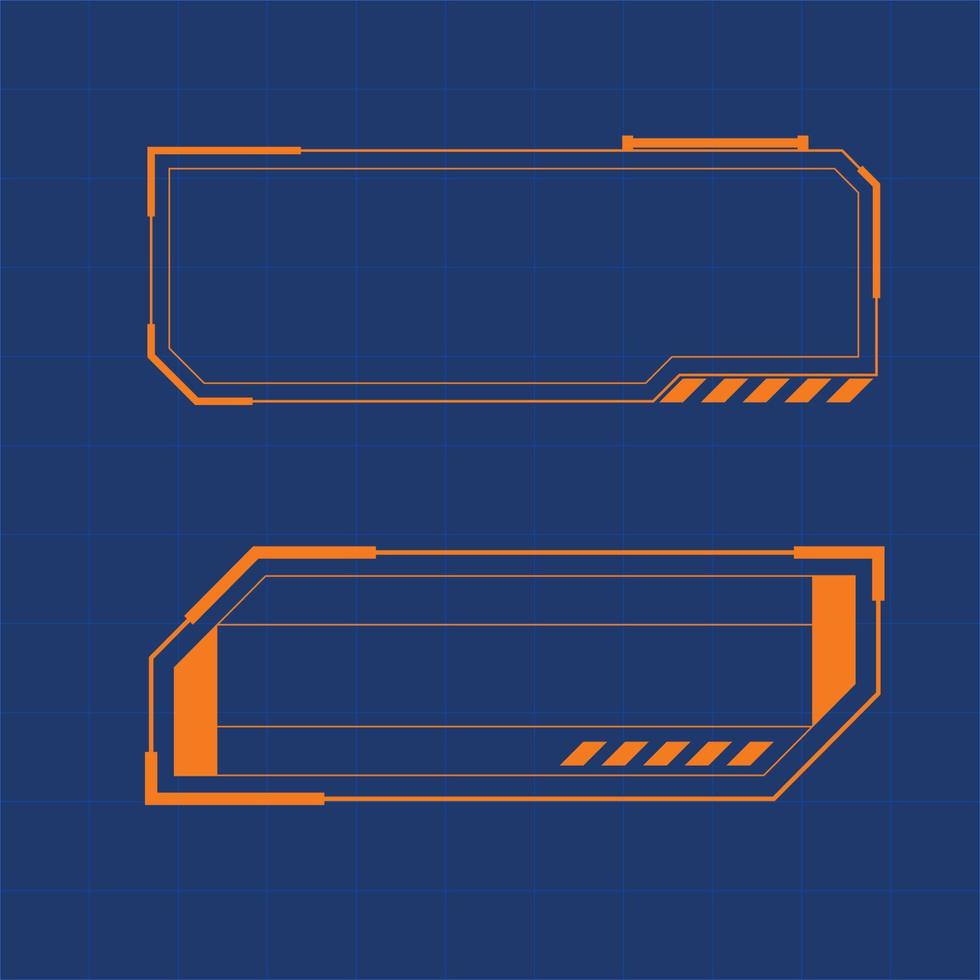 Futuristic user interface illustration vector