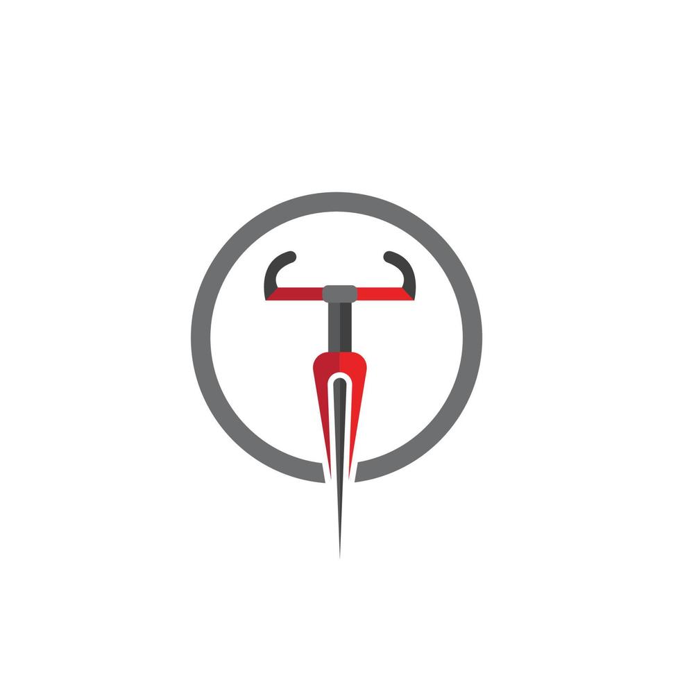diseño de ilustración de icono de vector de bicicleta