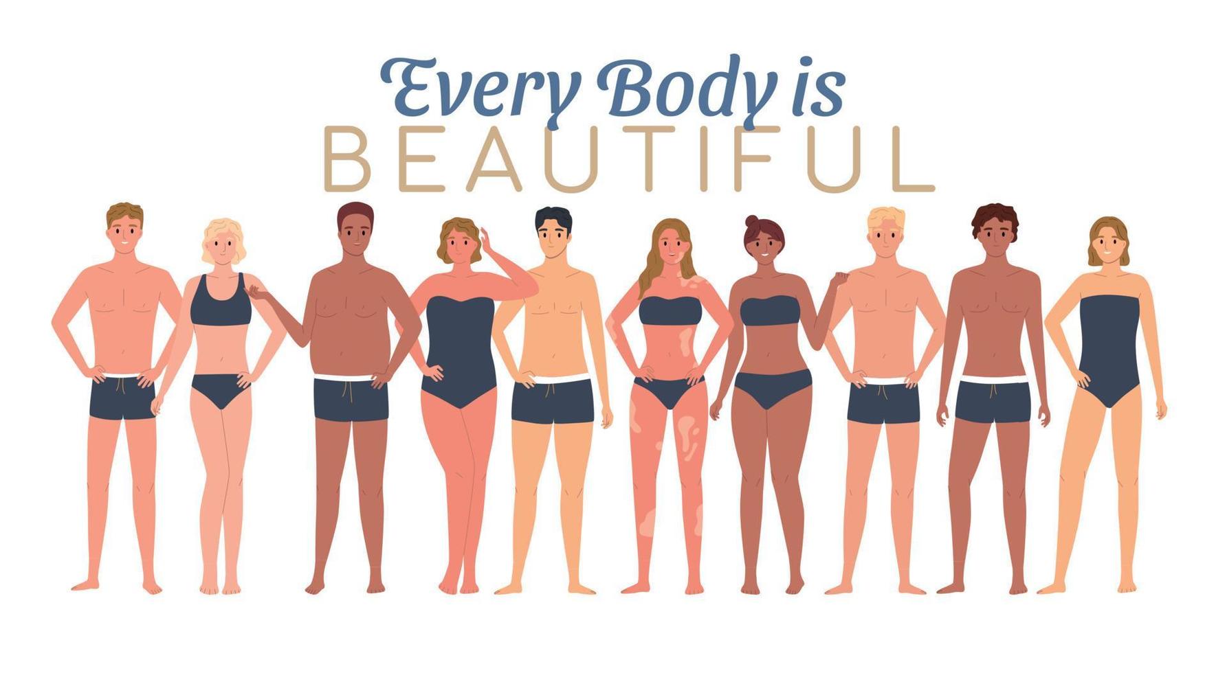 Body Types Composition vector