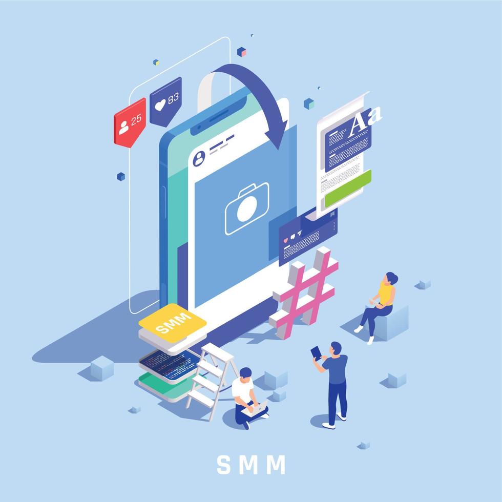 IT Professions Concept Illustration vector