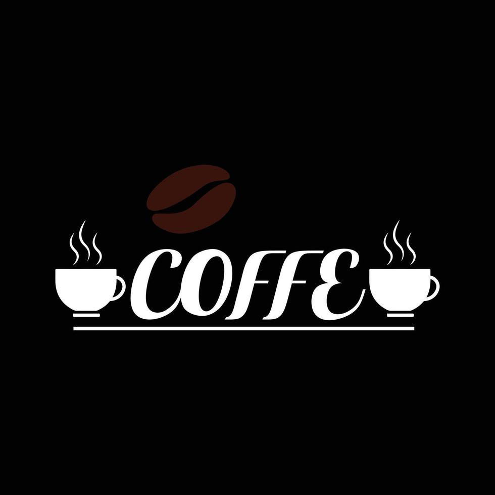 Coffee T-shirt design vector