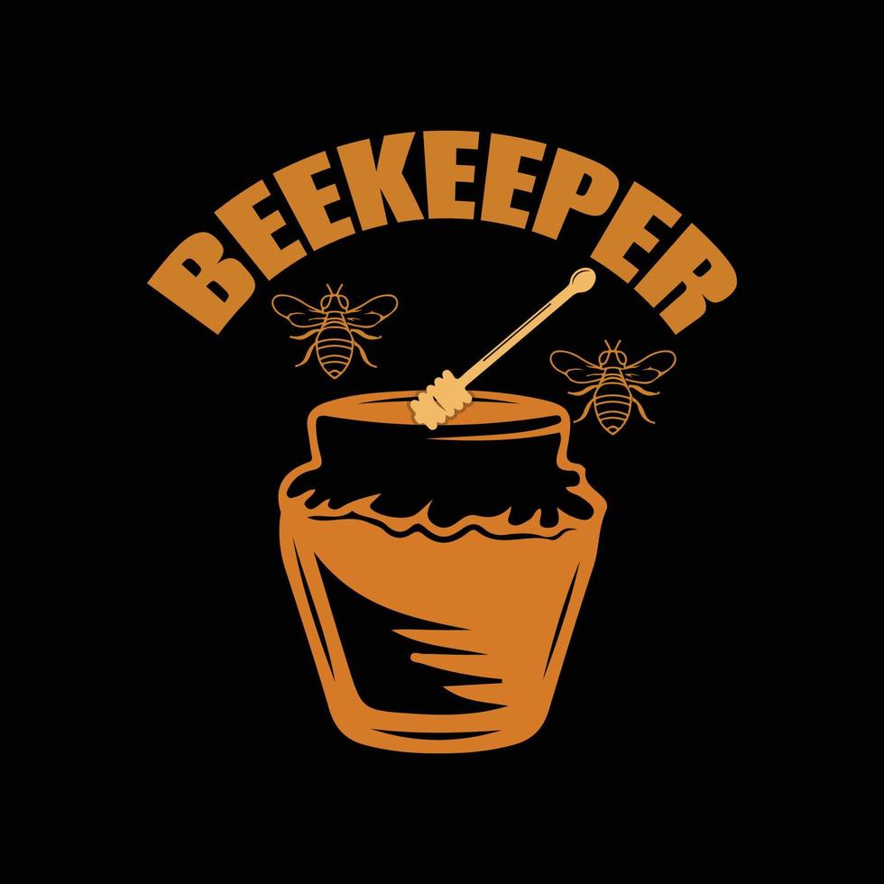 Bee T-shirt design vector