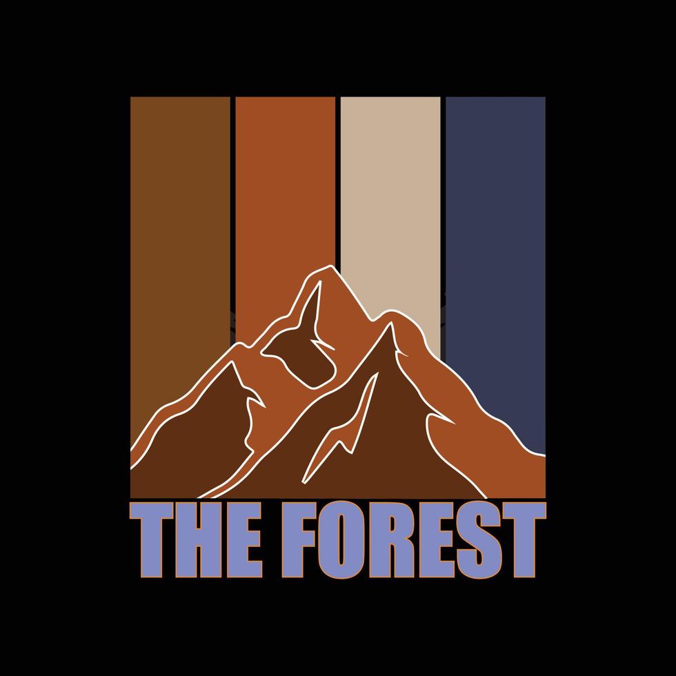 Camping T-shirt design vector
