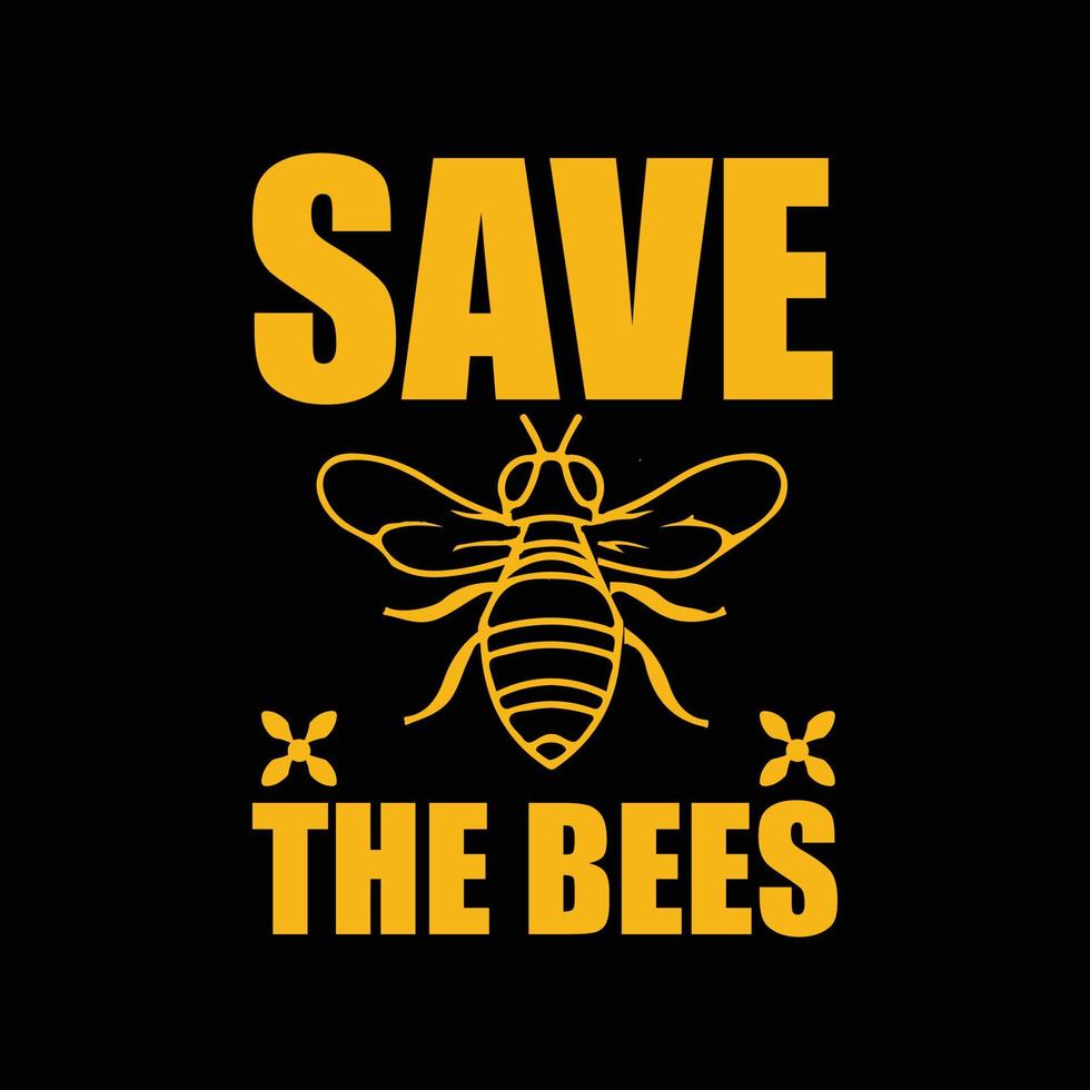 Bee T-shirt design vector