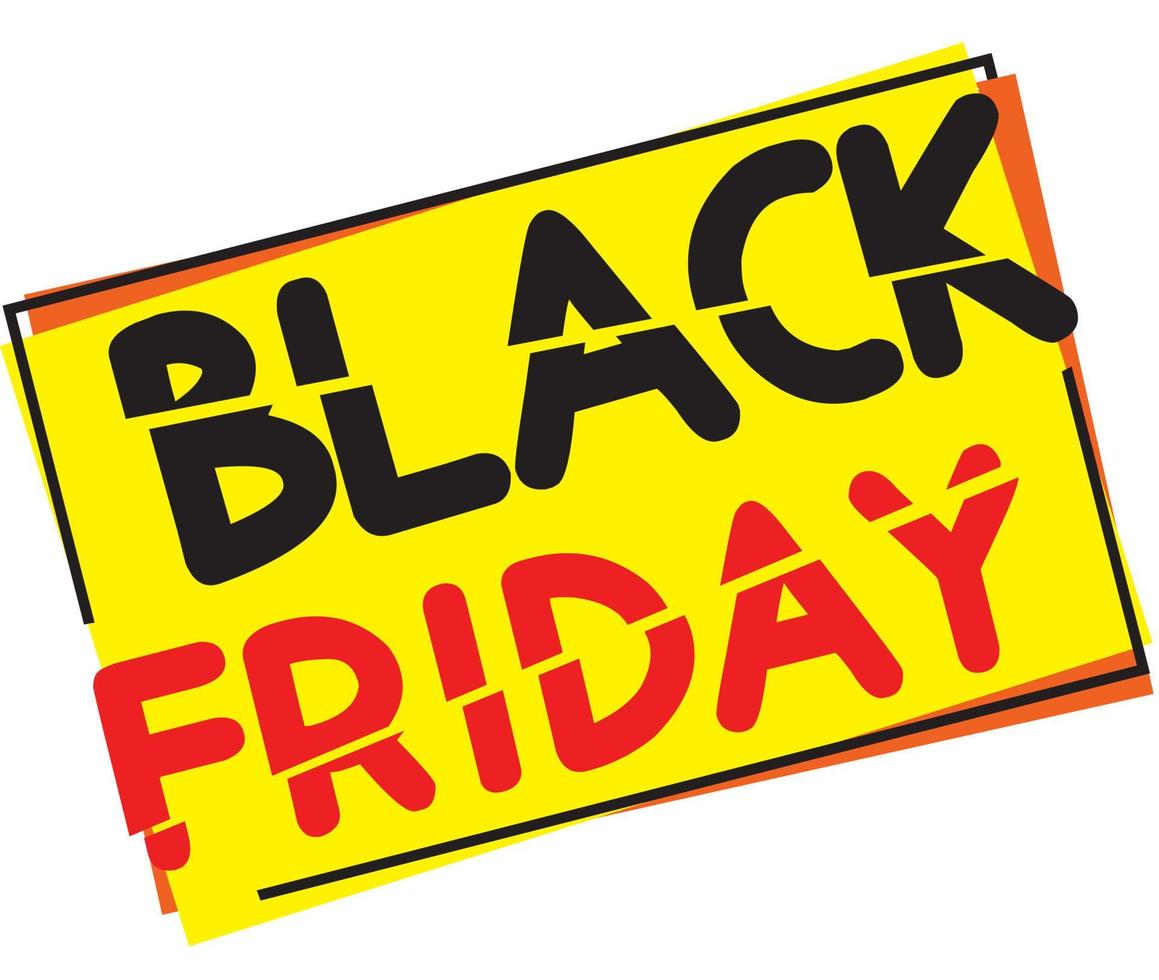 BlackFriday sign logo promote vector