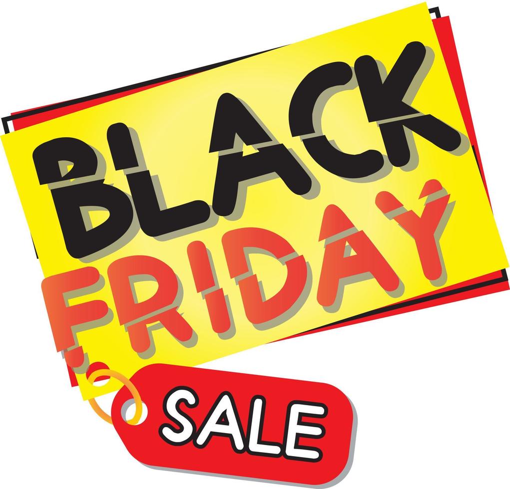 BlackFriday sign logo promote vector