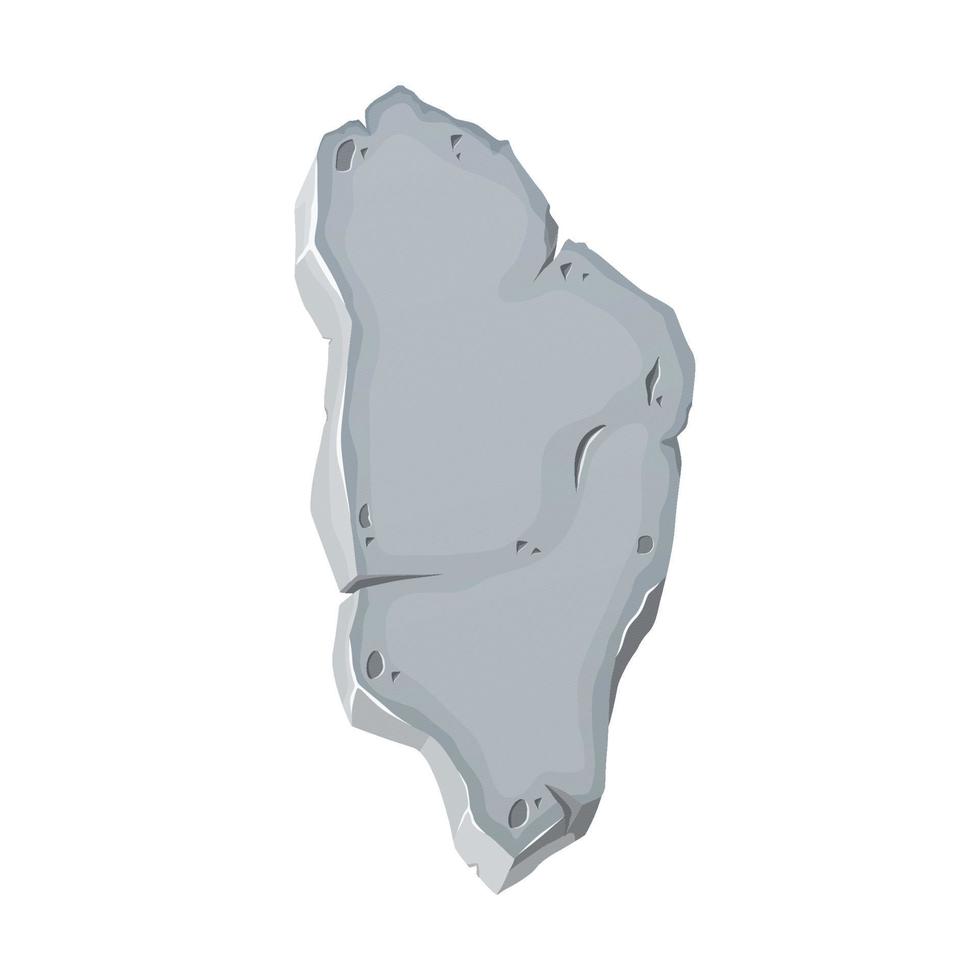 Rock stone cartoon. Cobblestones of various shapes. Rocks and debris of the mountain. vector