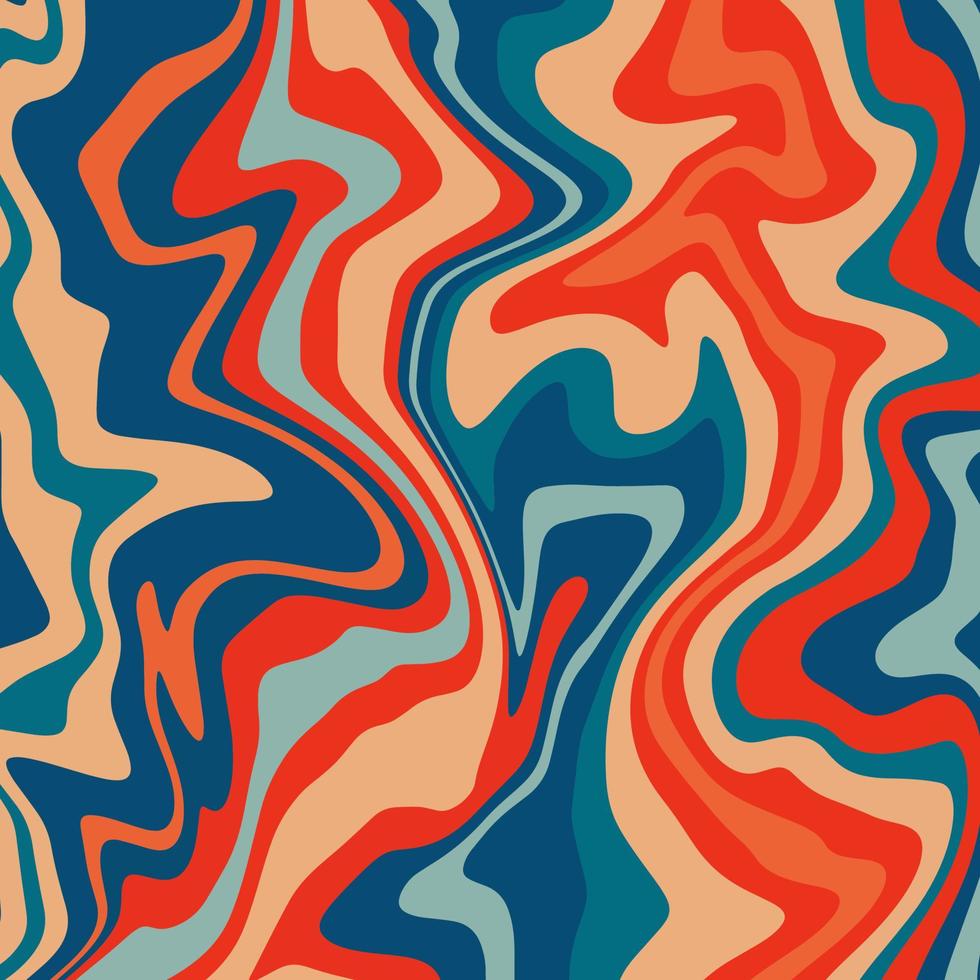 Psychedelic retro groove background vector