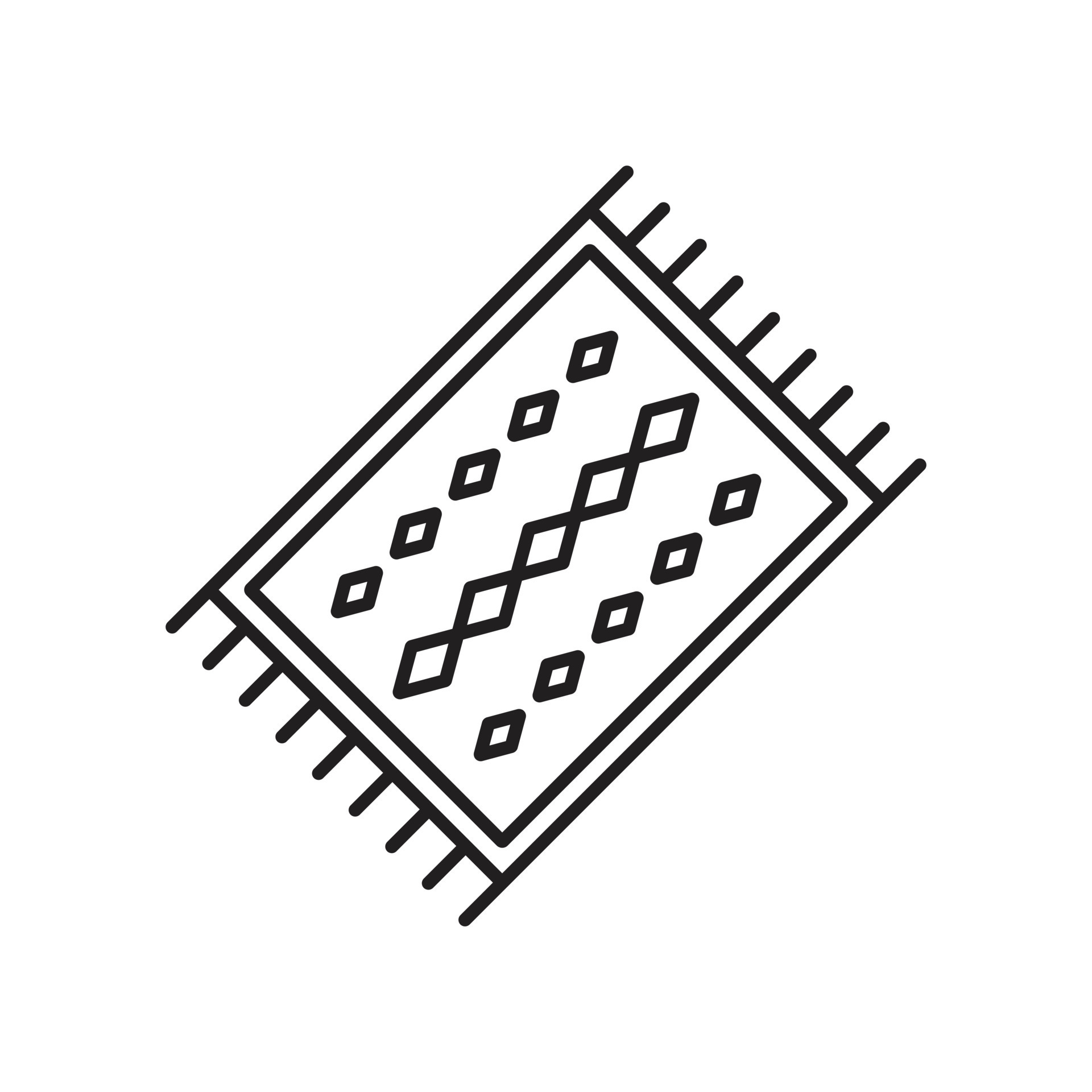 eps10 vector negro perú alfombra línea abstracta icono de arte aislado