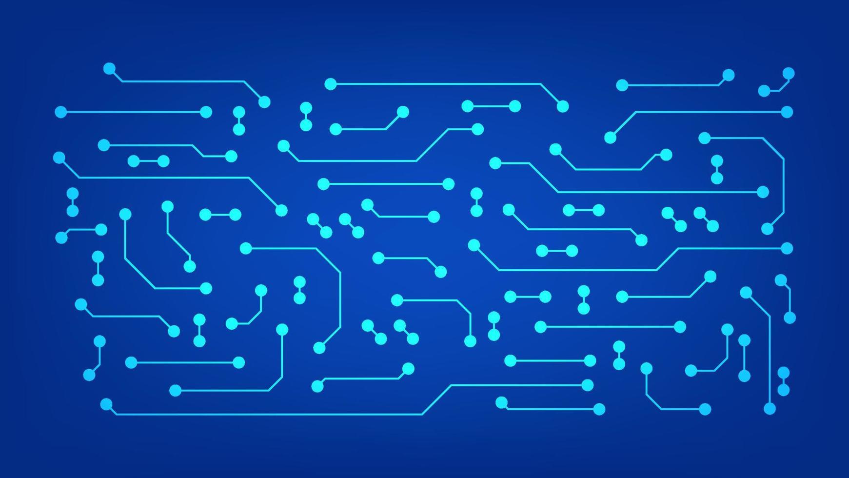 circuit board with blue lighting background. technology and Hi tech graphic design element concept vector