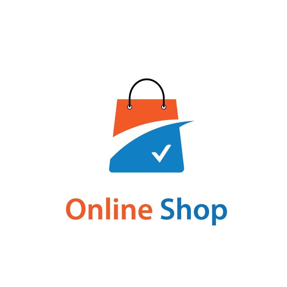 shop logo online design symbol vector