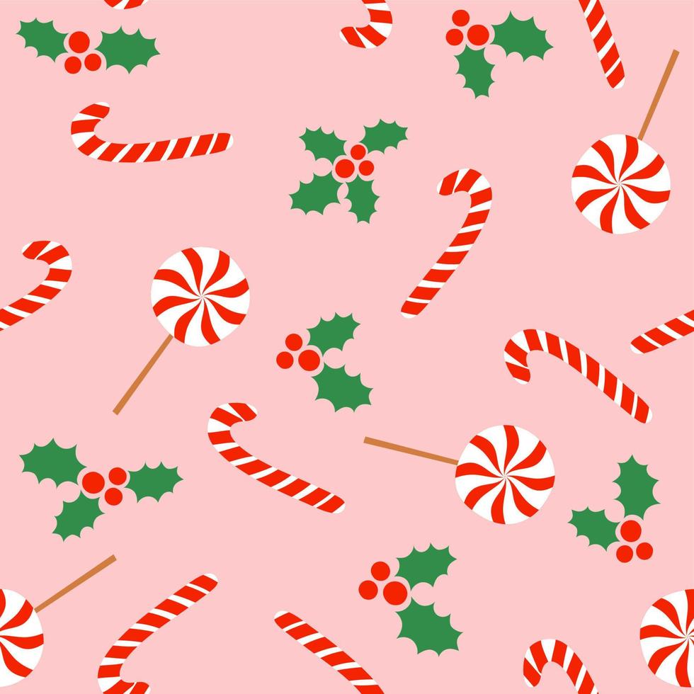 Candy cane backdrop on light pink background - funny hand drawn doodle,  seamless pattern. Lettering poster or t-shirt textile graphic design. Merry  Christmas wallpaper, wrapping paper, background. 13436914 Vector Art at  Vecteezy