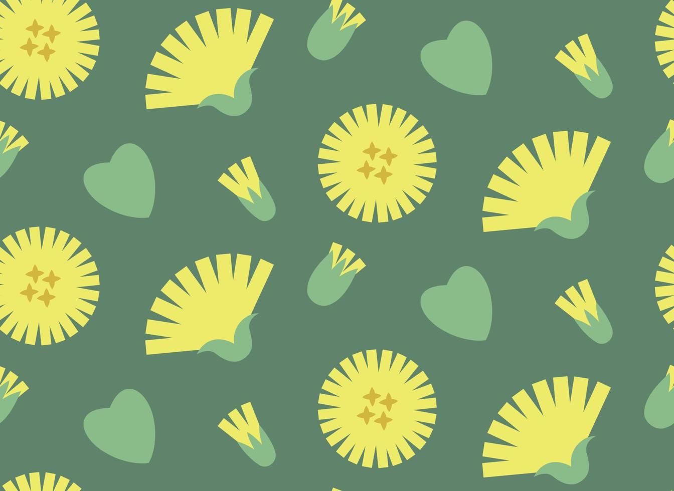 Seamless pattern with mother and stepmother. Texture with wildflowers in flat style. vector