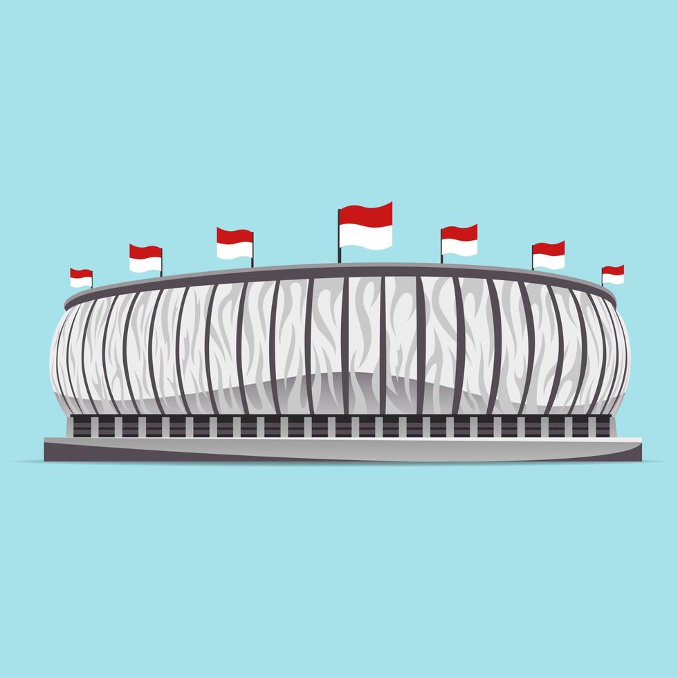 Jakarta International Stadium or called JIS in North Jakarta vector