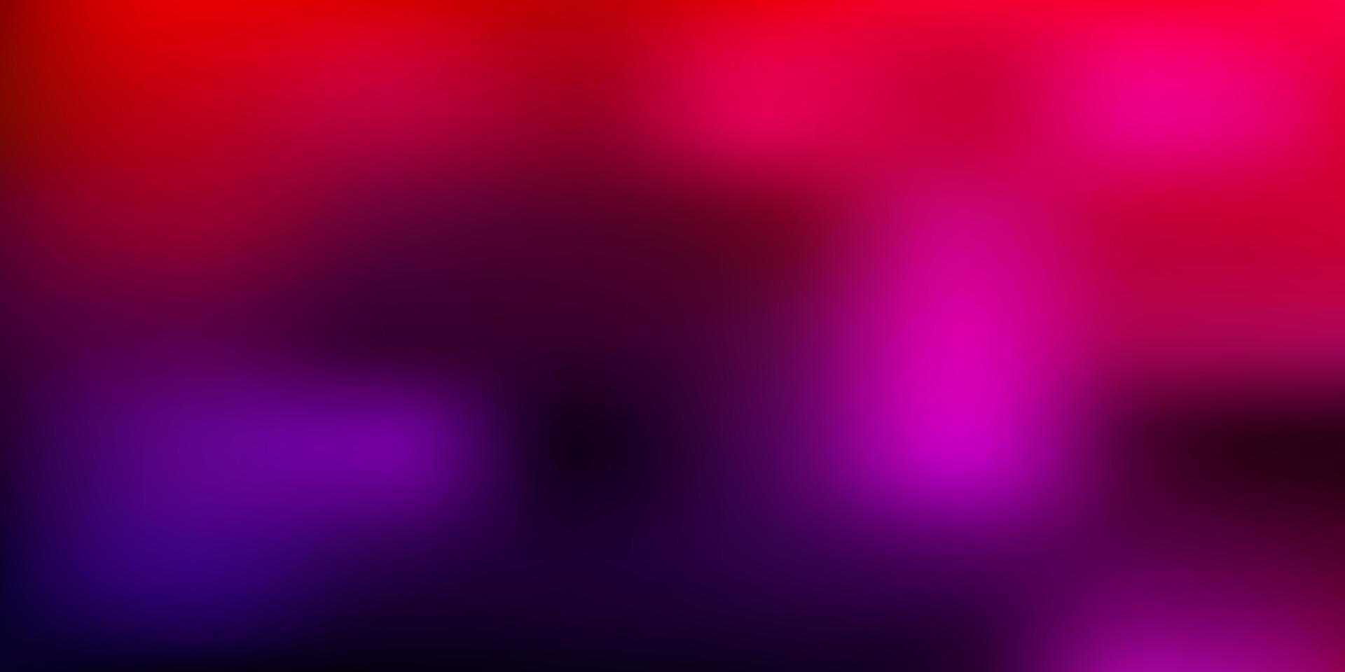 Dark pink, red vector blur backdrop.