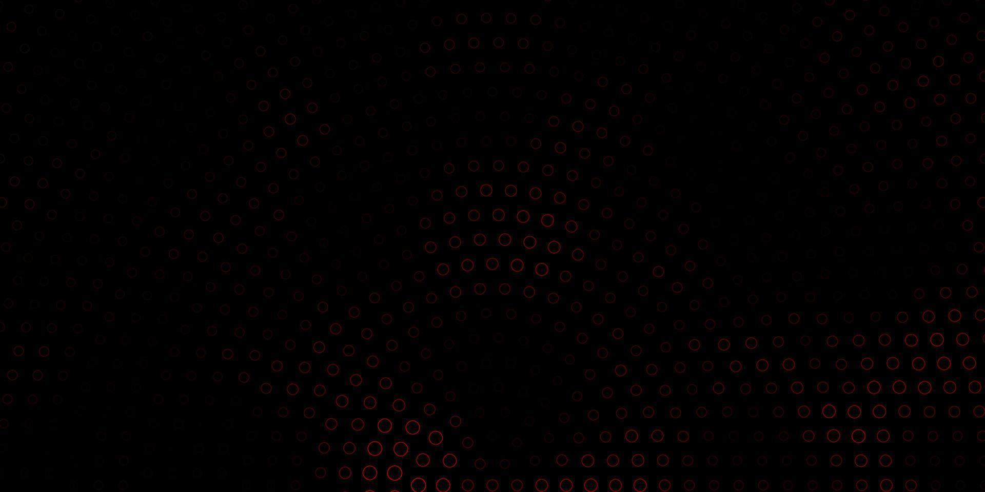 Dark Orange vector template with circles.