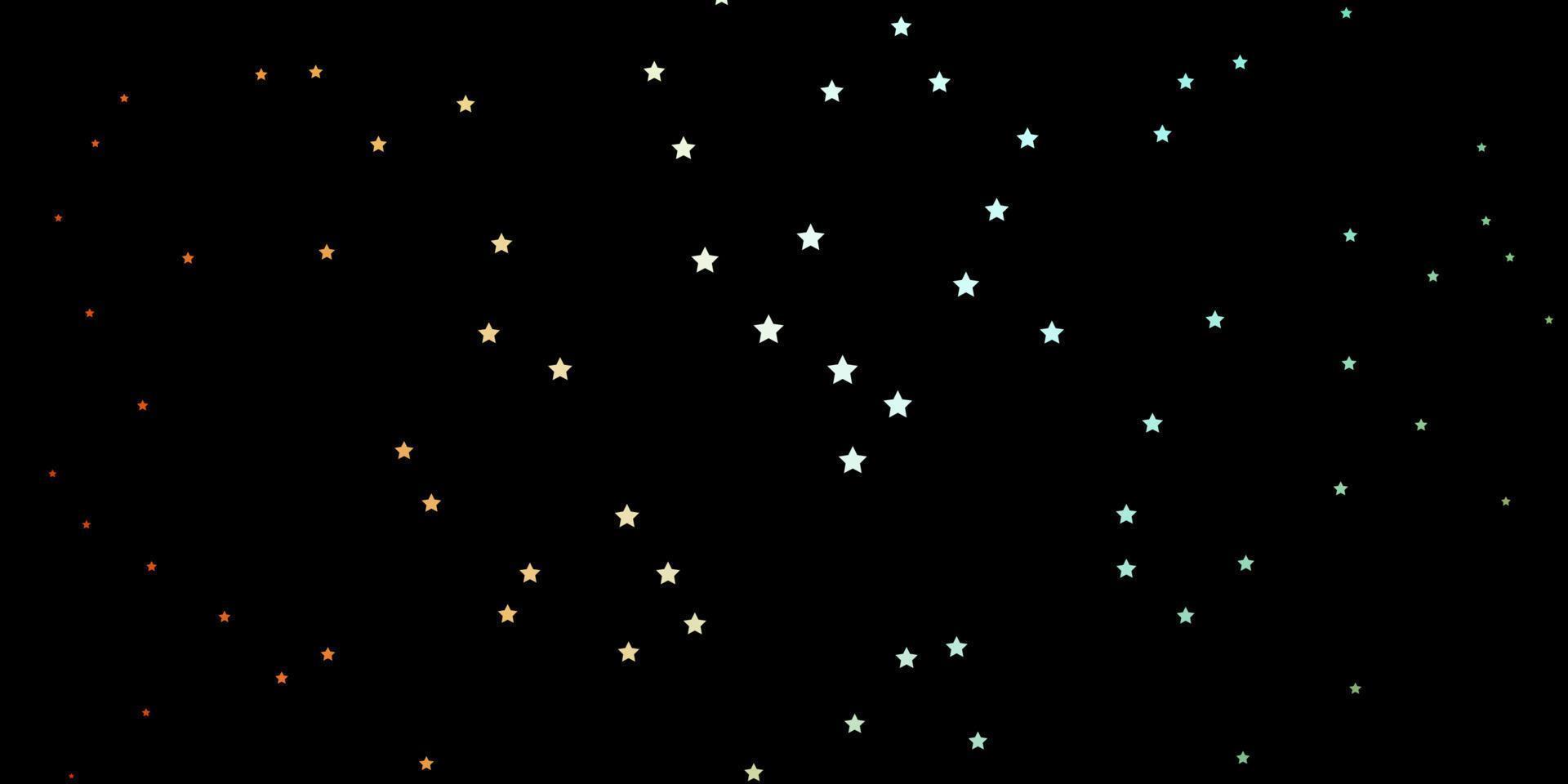 Dark Green, Yellow vector layout with bright stars.