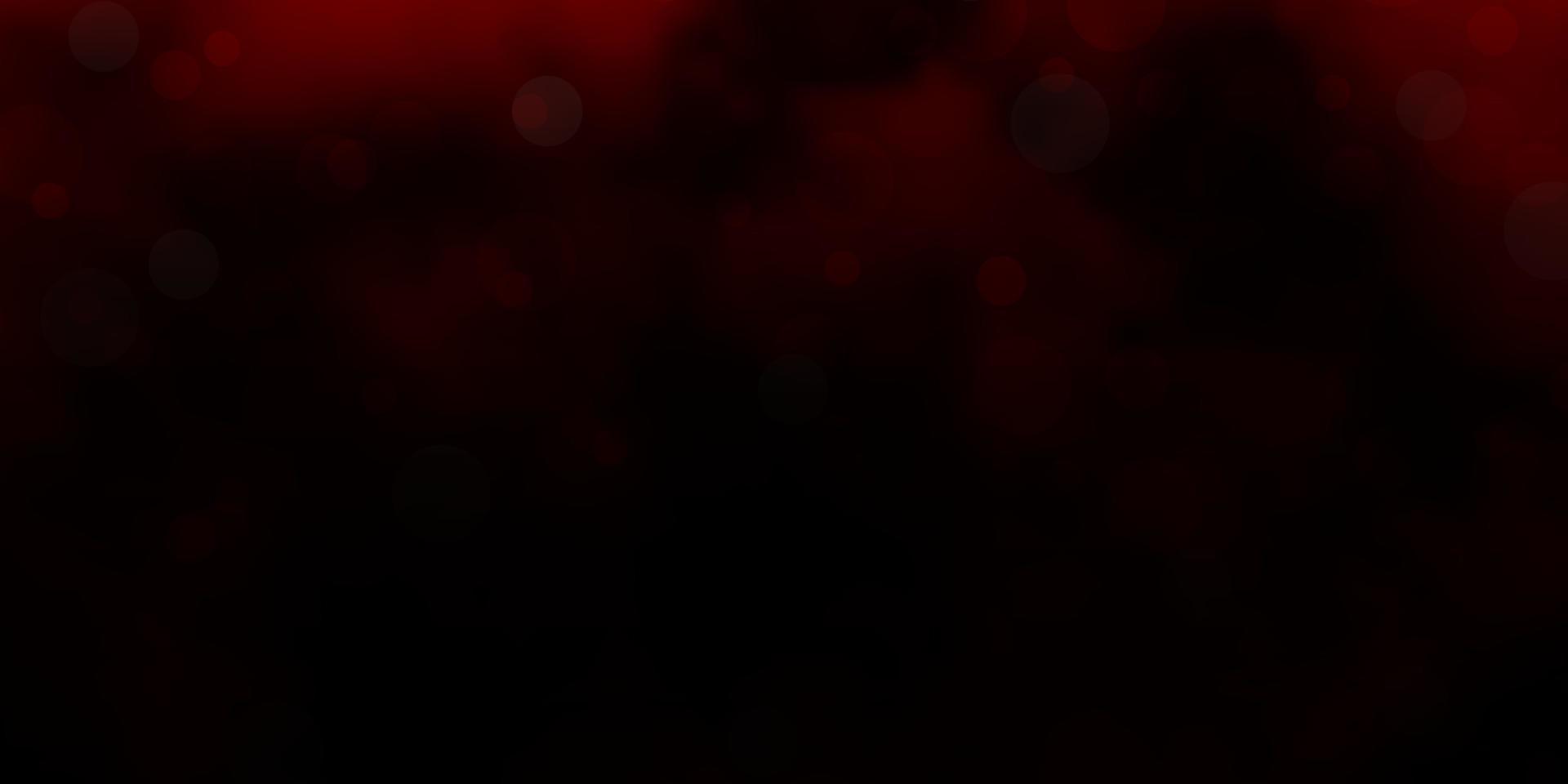 Dark Red vector background with spots.