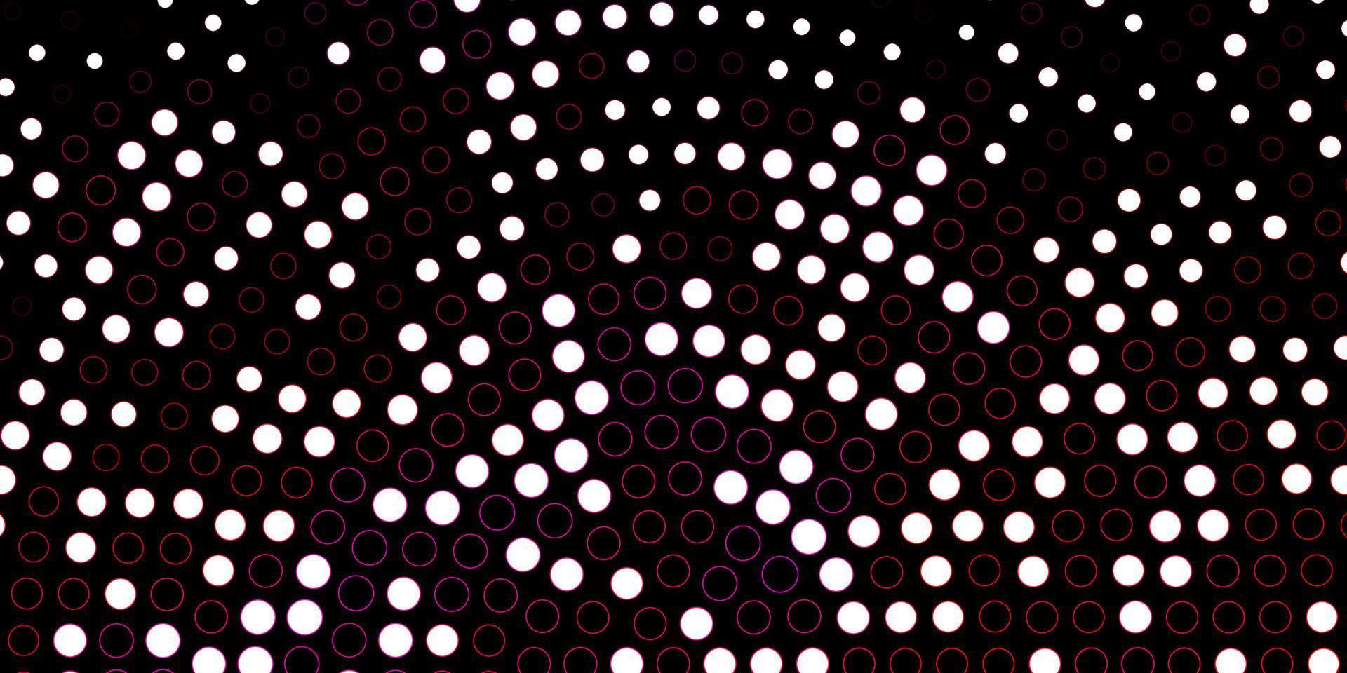 Dark Pink vector pattern with spheres.