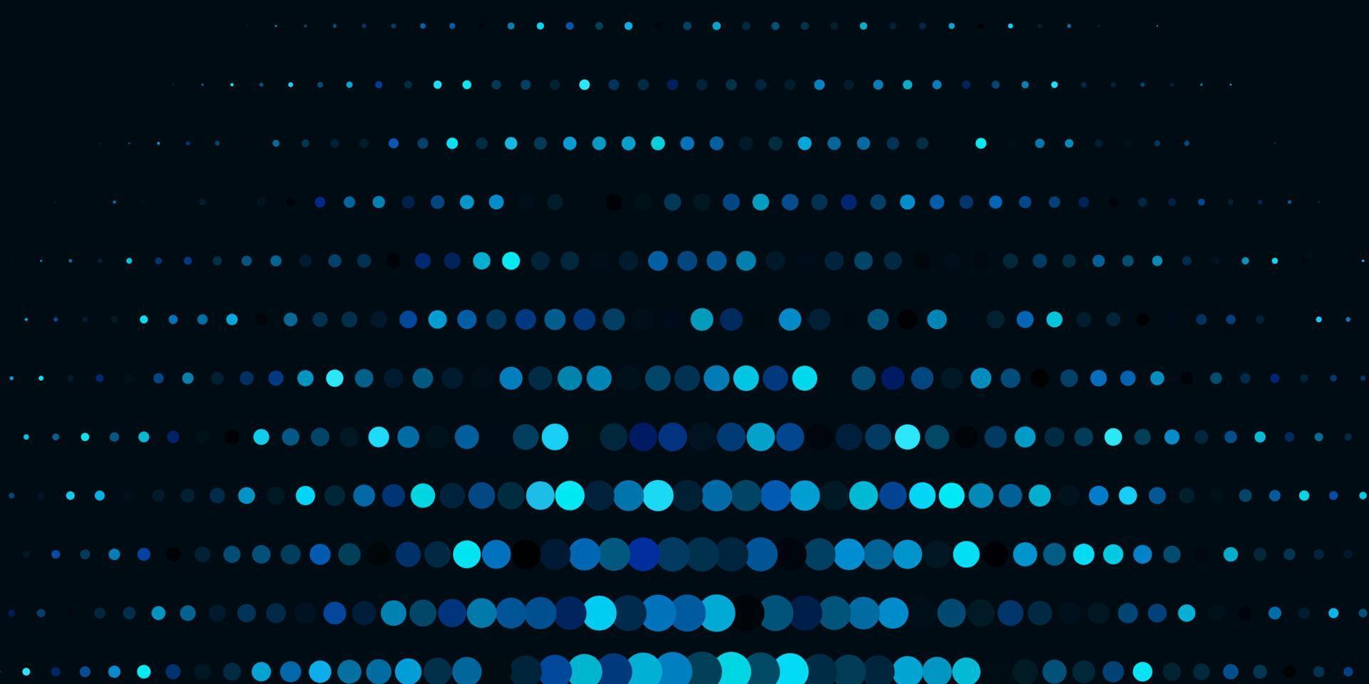 Dark BLUE vector template with circles.