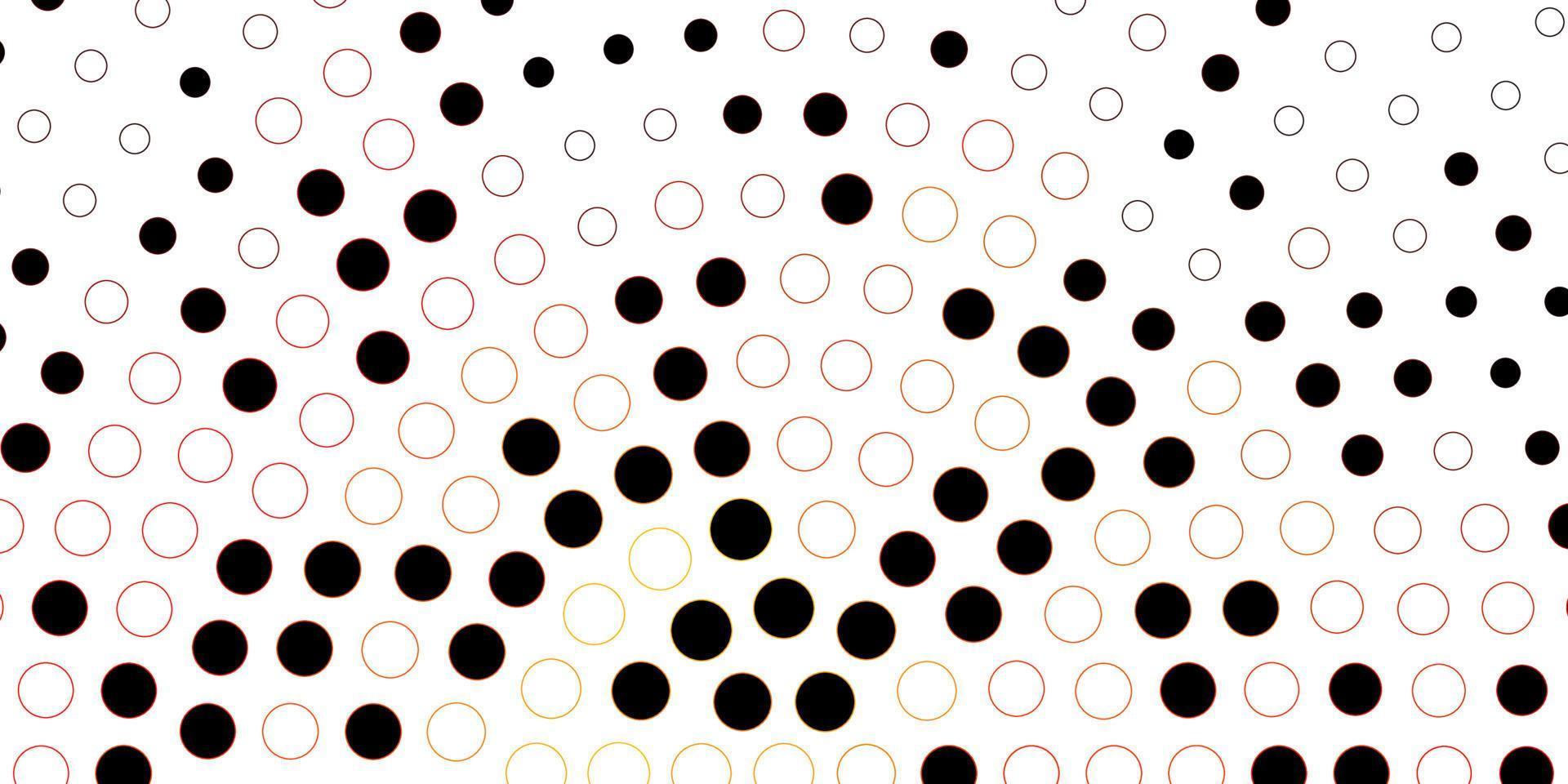 Dark Orange vector template with circles.