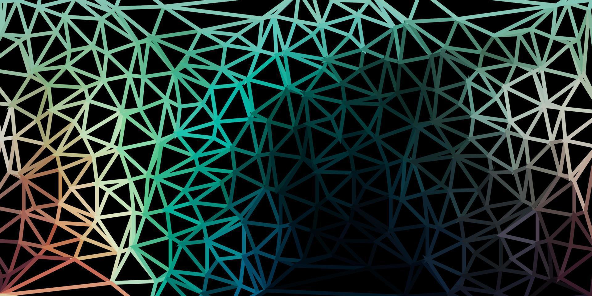 Dark blue, red vector abstract triangle template.