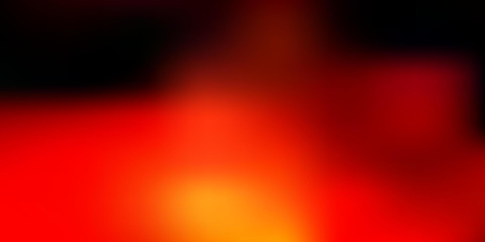 Dark orange vector abstract blur background.