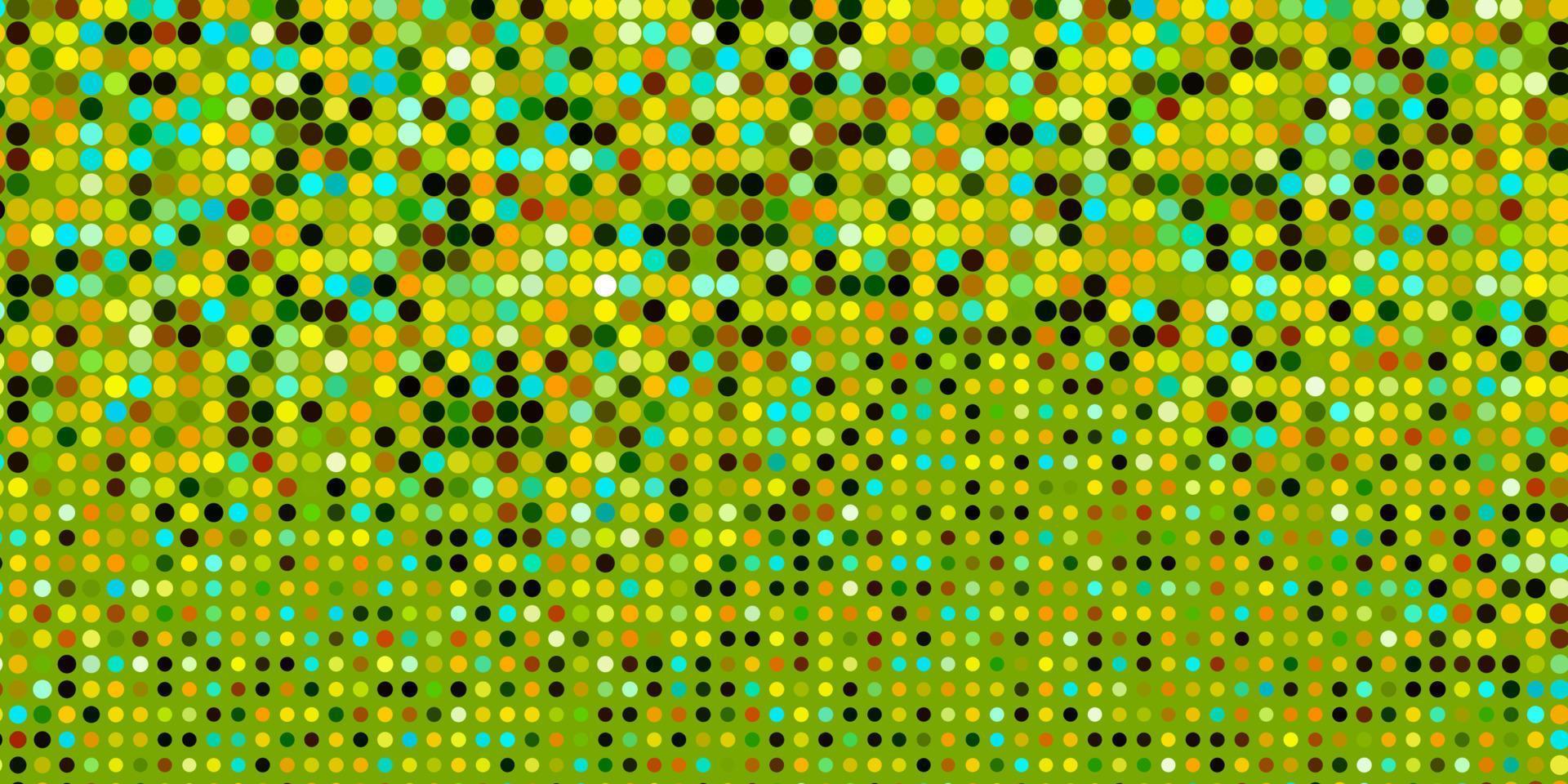 Light Green, Yellow vector backdrop with dots.