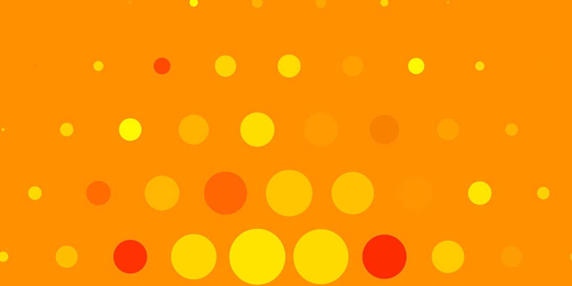 Light Pink, Yellow vector background with spots.