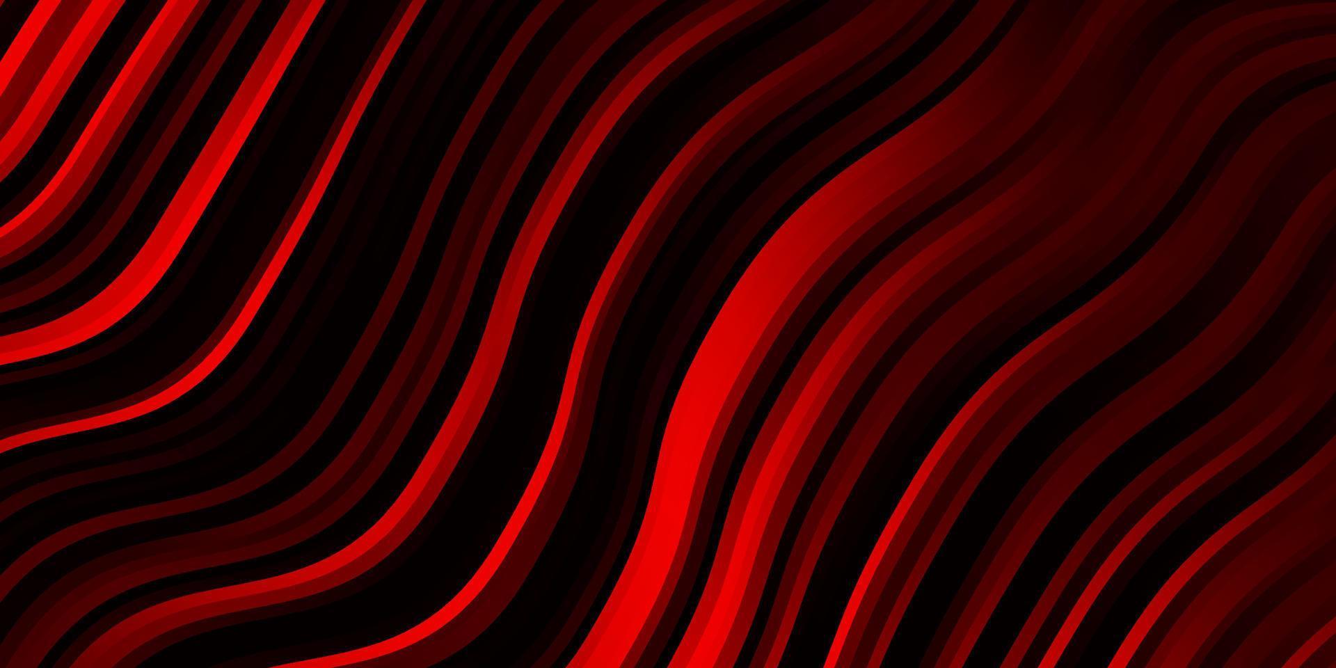 Dark Red vector backdrop with bent lines.
