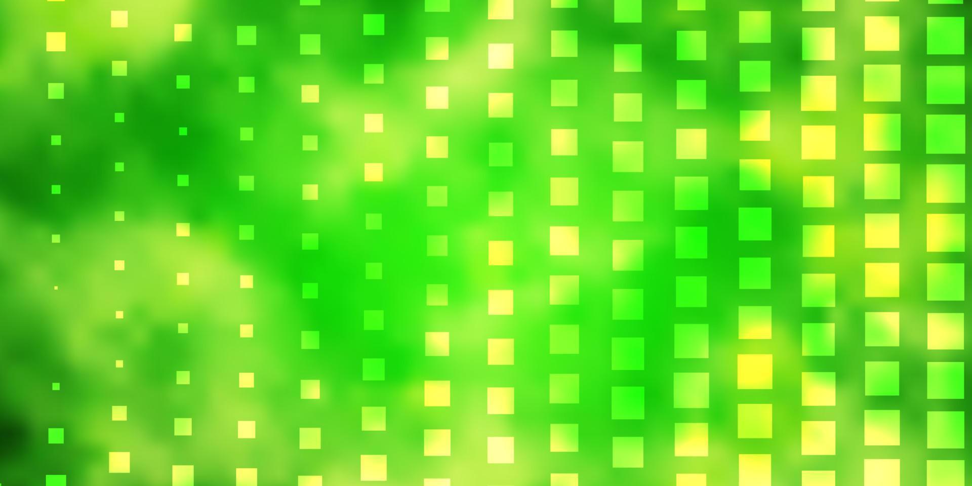 Fondo de vector verde claro, amarillo en estilo poligonal.