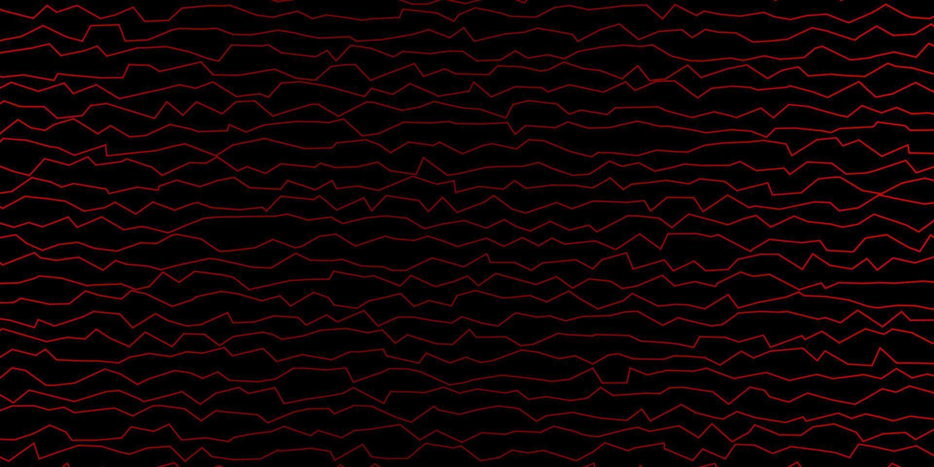 Dark Red vector backdrop with bent lines.