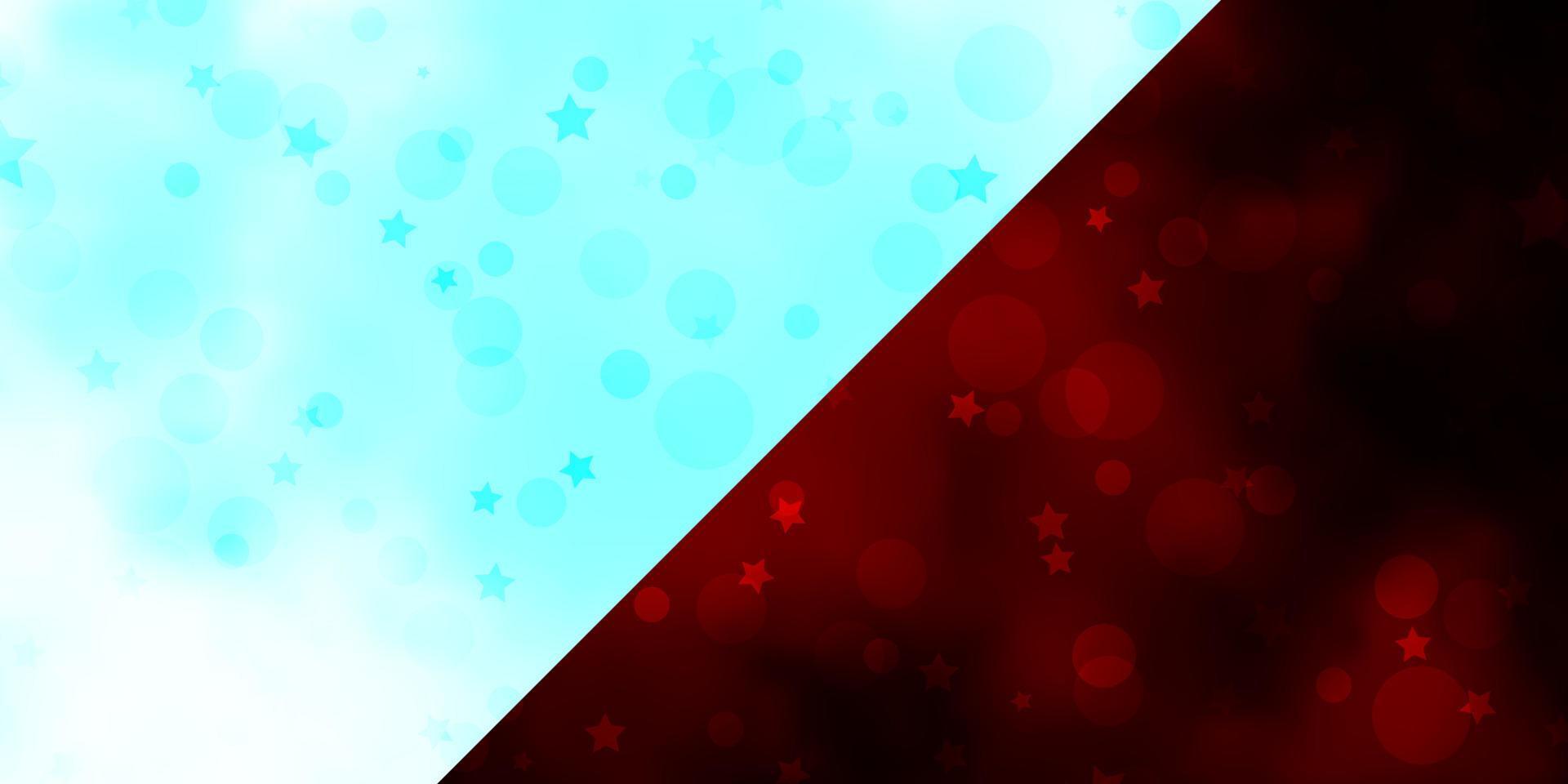 Vector backdrop with circles, stars.