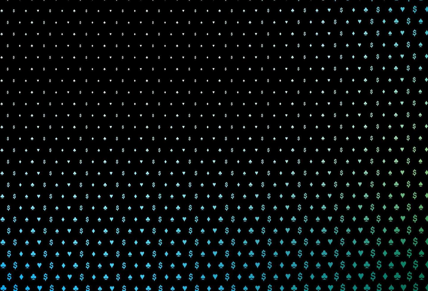Dark blue, green vector layout with elements of cards.