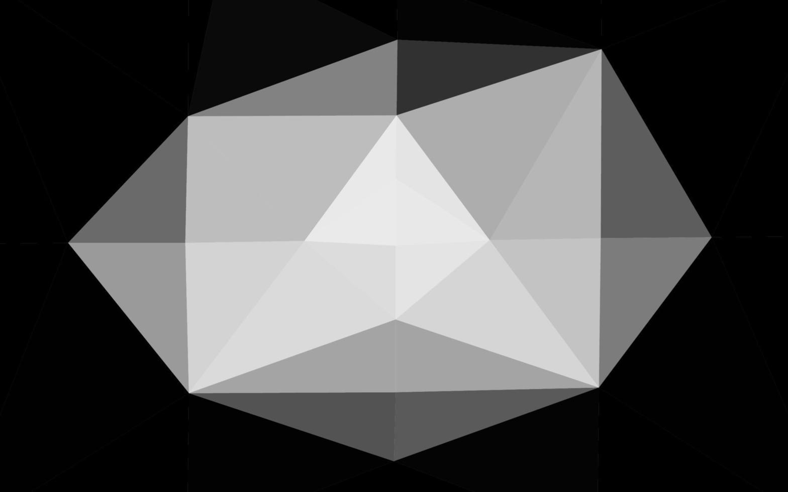 Light Silver, Gray vector polygonal background.