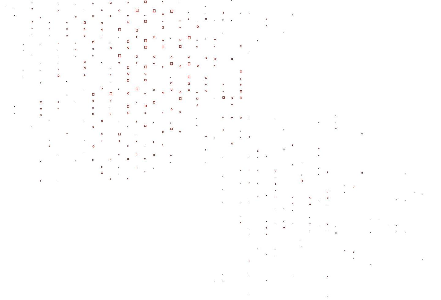 Light Red vector background with rectangles.