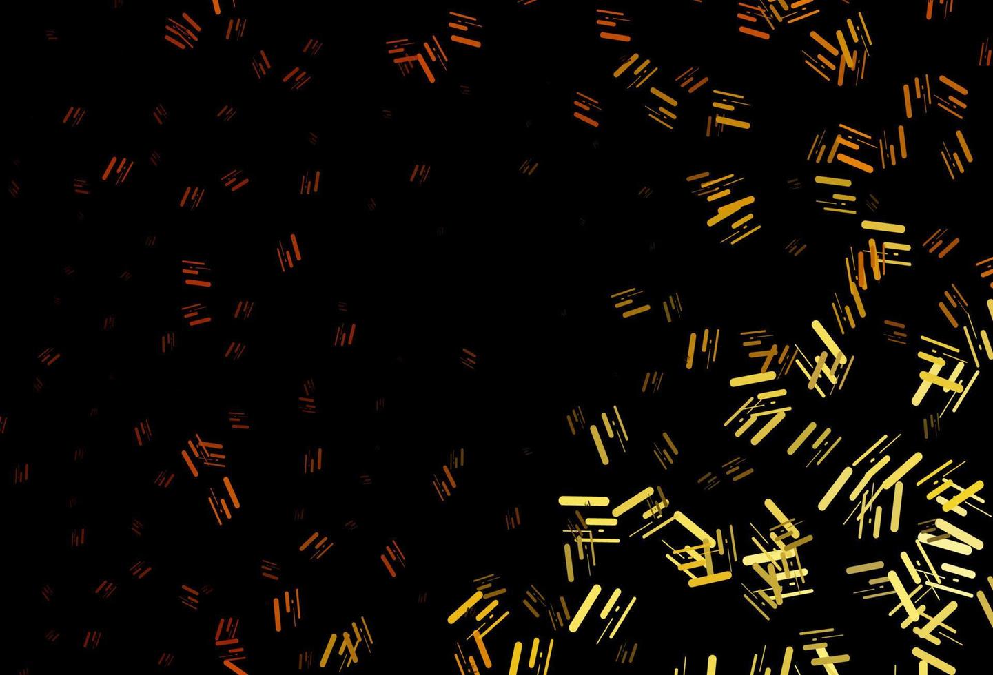 Dark yellow, orange vector backdrop with long lines.