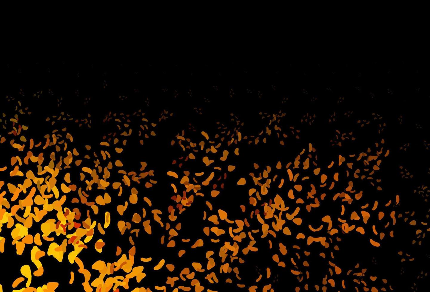 Dark Yellow, Orange vector texture with random forms.