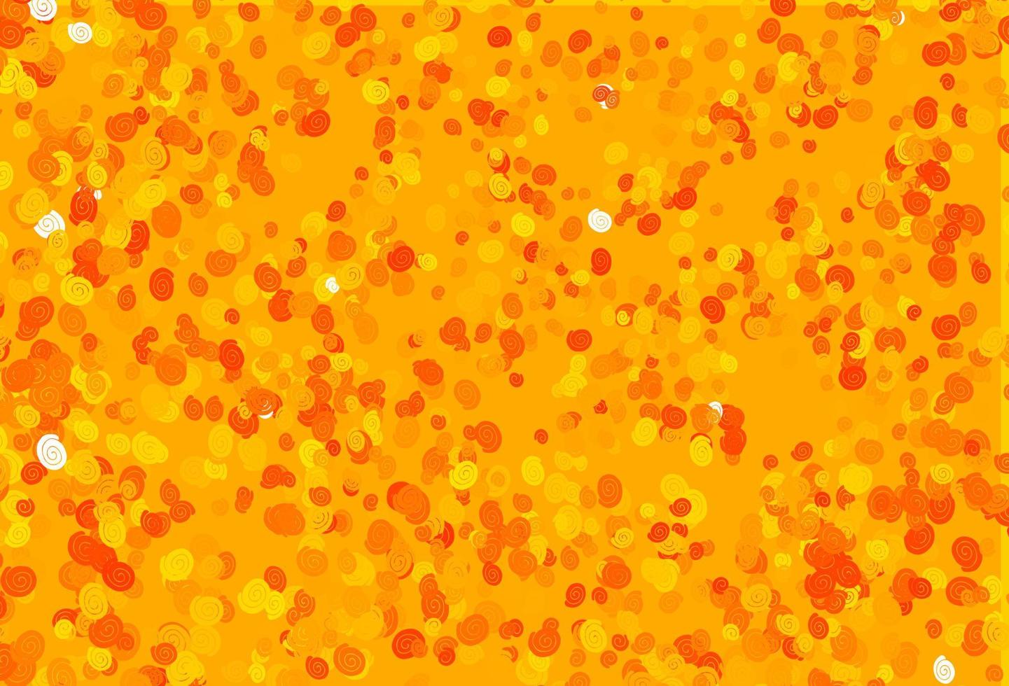 Light Yellow, Orange vector background with bent lines.